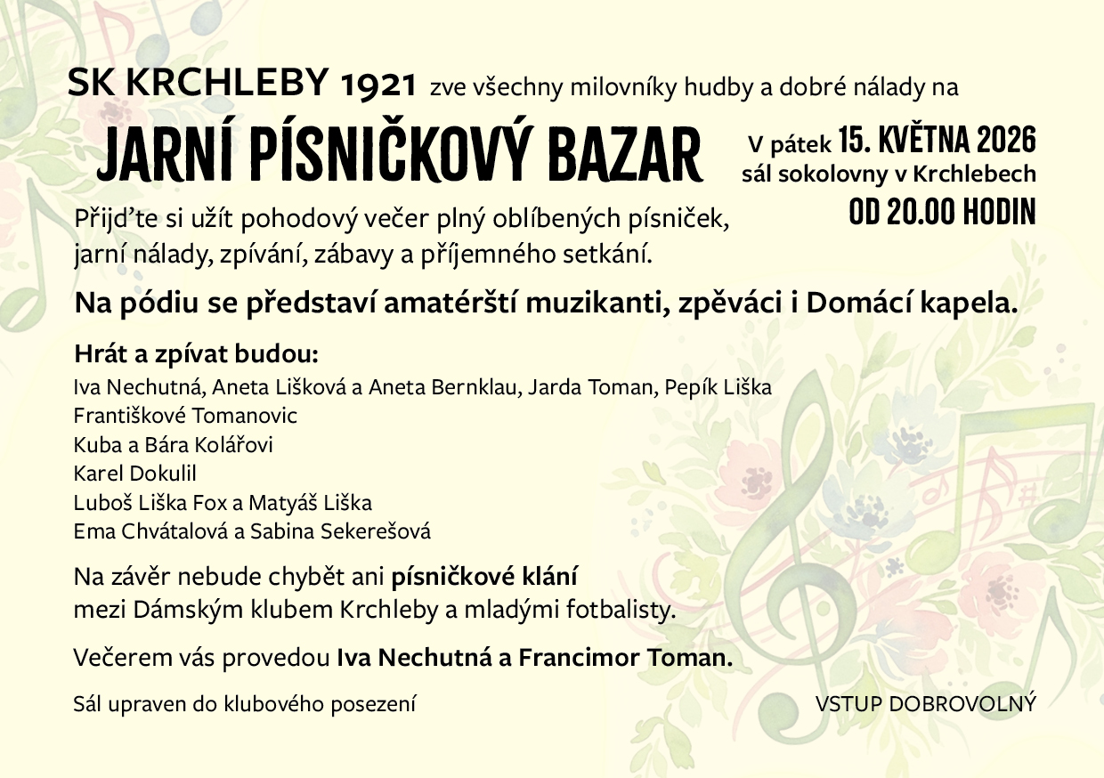 jarn� pisni�kov� bazar